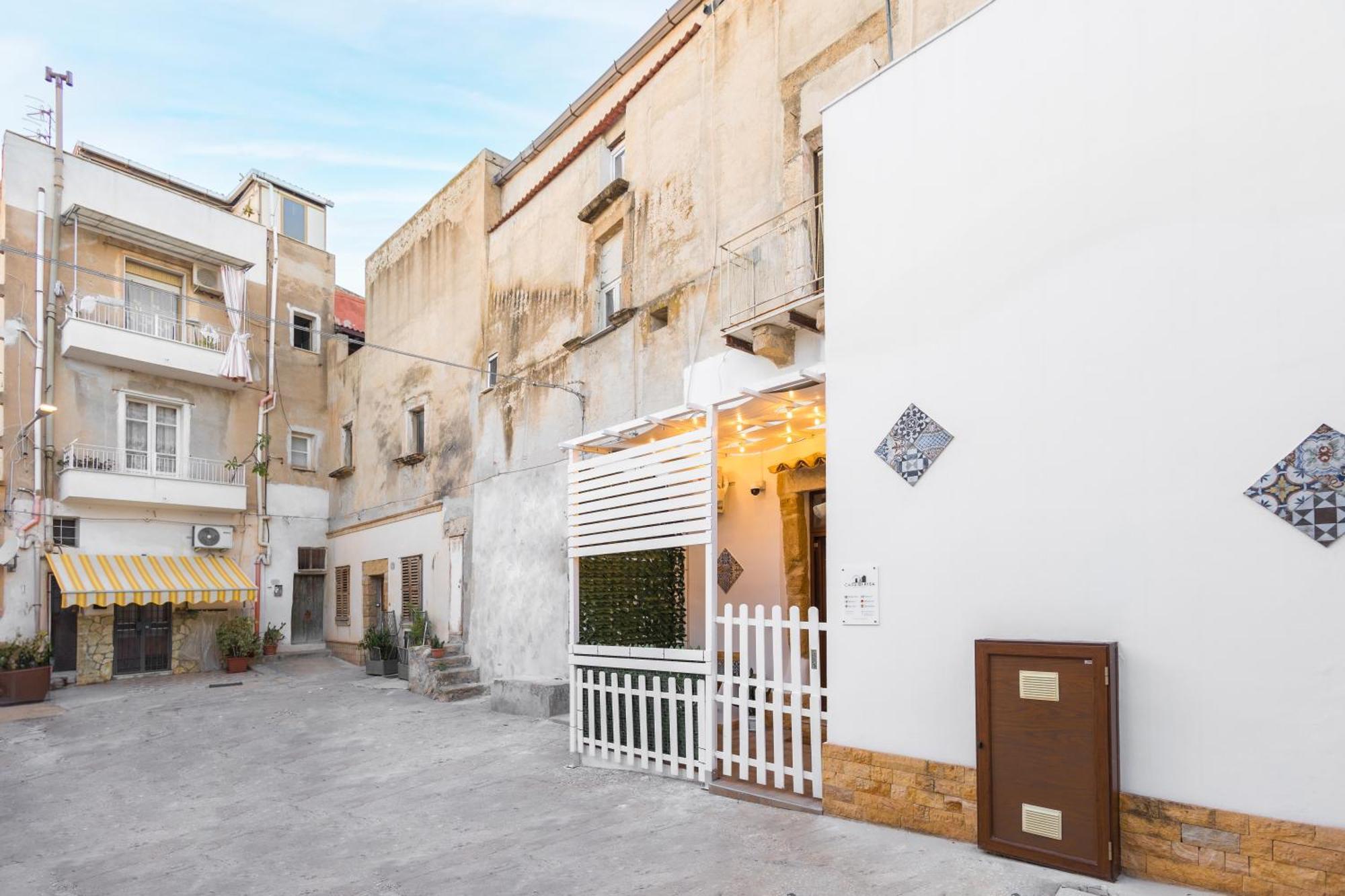 Centro Storico Sciacca - Casa Di Pisa Cortile Termine Exterior foto